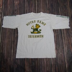 Vintage Notre Dame Fighting Irish Shirt Mens Large NCAA Football Irish 90s